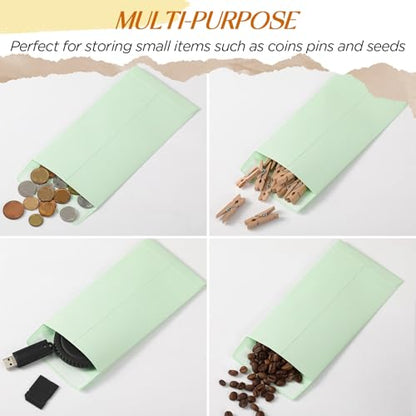 Fulmoon 500 Pcs Cash Envelopes Bulk,Light Green - color: Light Green