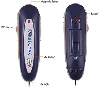 Mini 2-in-1 Counterfeit Money Bill Detector UV & Magnetic, 3.4in - color: Blue, size: Mini