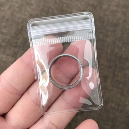 100Pcs Anti Tarnish Jewelry Bags Clear Pvc Jewelry Storage Pouches with Zipper Plastic Packing for Earrings (Clear Pvc Ring Bag 1.58x2.37 in) - color: 100Pcs Clear Pvc Ring Bag 1.58x2.37 in
