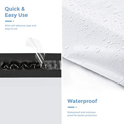 Metronic Small Poly Mailers 9x12 200pc Self Seal Shipping Bags for Clothing - color: White, size: 9x12 200PC