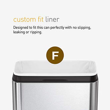 simplehuman Slim Open Can, 25L / 6.6 Gallon Commercial Office Trash Can for Conference Rooms, Hotel Rooms, Reception, Heavy Duty Stainless Steel, ADA-Compliant, White Steel - color: White, size: 25L