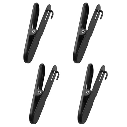 LQ Industrial 4PCS Black Pegboard Accessories Clip 20x80mm Metal Attachment Suitable for DIY Projects Living Room Kitchen Bathroom Office Wall Storage Organising