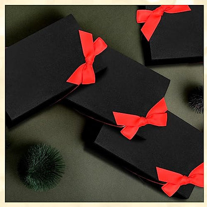 60 Pcs Elastic Bows for Gift Boxes Wrapping 15.74 Inches - color: Red