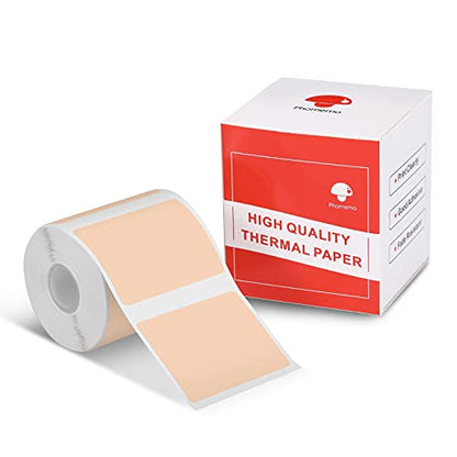 Phomemo Khaki Labels, 1.57"x1.18" M110/M100/M220/M108 Thermal Sticker Paper - color: Khaki, size: 1.57"x1.18"