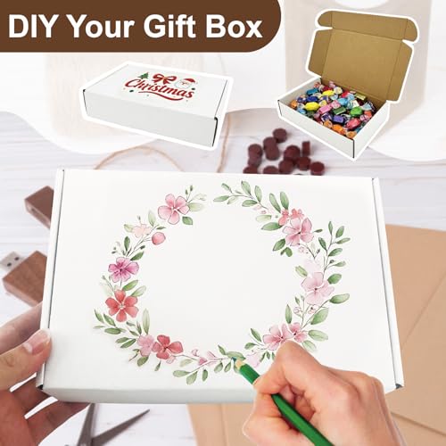 50 Pack 9x6x2 Inches Shipping Boxes, Corrugated Cardboard Mailing Box, Small White Gift Box Mailers, Packaging Boxes for Business Present, Moving and Storage - size: 50 Pack 9x6x2 Inches