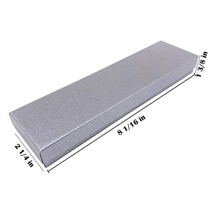 TheDisplayGuys 100 Cardboard Jewelry Gift Boxes with Inserts - Pearl Gray - color: Pearl Gray, size: 1 Count (Pack of 100)