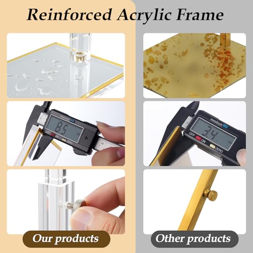 2-Pack Acrylic Purse Display Stands, 14"-24" Adjustable Handbag Holder - size: 2 Pack