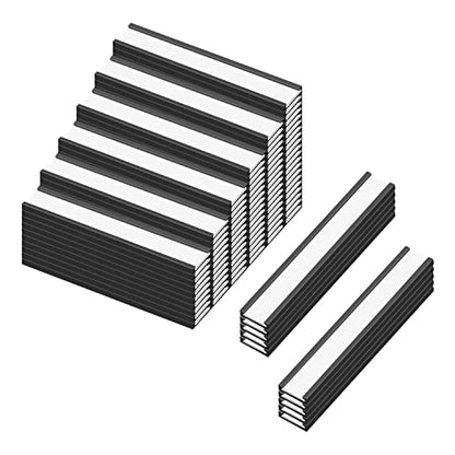 C Channel Magentic Label Holders 0.5x3 Inch with Paper Inserts and Clear Plastic Protectors,Magnetic Data Card Holders File Cabinet Labels,Pack of 50 - size: 0.5"x3"-50pcs