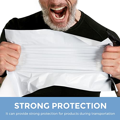 Metronic Small Poly Mailers 9x12 200pc Self Seal Shipping Bags for Clothing - color: White, size: 9x12 200PC