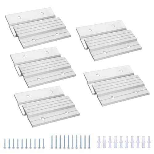 AENTGIU 5 Pairs French Cleat Picture Hanger, 4" Aluminum Z Clips Wall Mount - size: 4 inch, 5 Pair(10 Pcs)