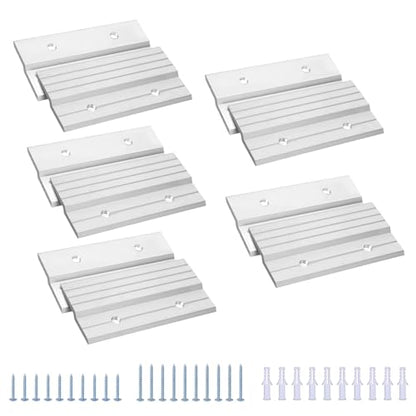 AENTGIU 5 Pairs French Cleat Picture Hanger, 4" Aluminum Z Clips Wall Mount - size: 4 inch, 5 Pair(10 Pcs)