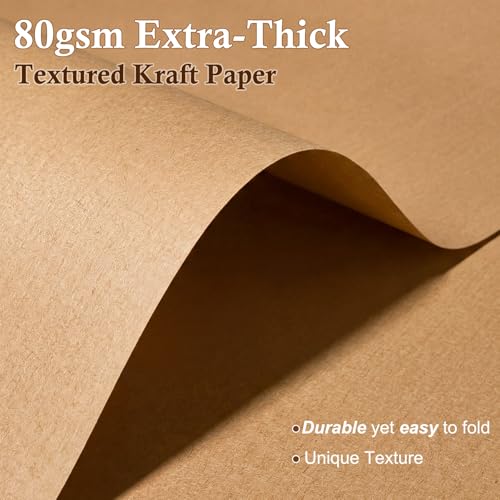 Suncalla 16 Pcs Wrapping Paper Set 16 Inch x 16 ft Elegant Neutral, White - color: White