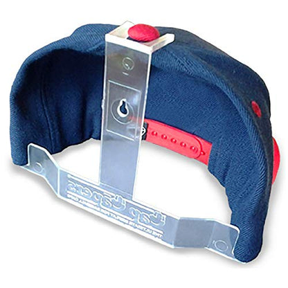 Cap Capers® Baseball Cap Display; Wall Mounted Hat Rack; Baseball Cap Storage & Organization; (6 pk) Great for Cap Collectors. The Ultimate Display for Baseball Caps