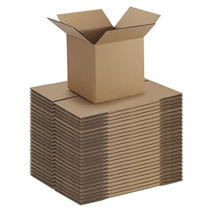 CRUGLA 6x6x6 Shipping Boxes Set of 25, Cardboard Corrugated Mailing Box for Packaging - size: 6x6x6 Inch 25 Pack