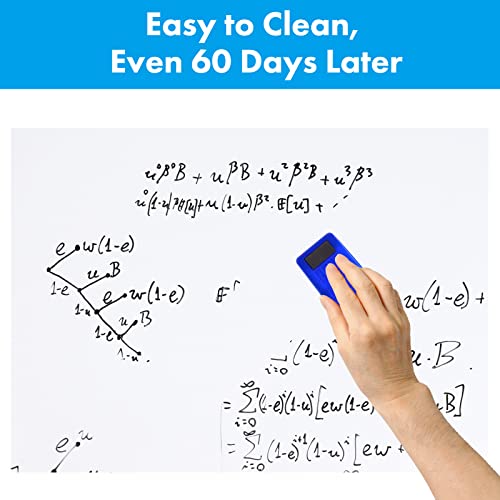 HAMIGAR White Board Dry Erase, 36" x 48" Self-Adhesive Sticker, No Ghosting - size: 48"W x 36"H