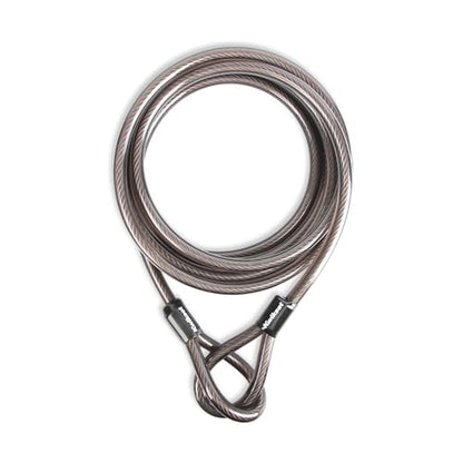 Kwikset Looped End Security Cable, 15 ft, 5/8 in Diameter, Steel, Black - size: 5/8" Diameter