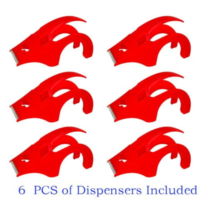 PERFECTAPE Heavy Duty Packing Tape with Dispenser, 12 Rolls, 1.88" x 60Y - size: 12-PACK&6-DISP