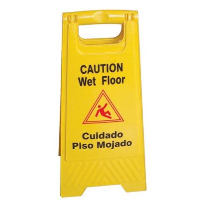 Thunder Group PLWFC024 Safety Floor Sign "Caution/Wet Floor" 24" Tall X 12" Wide