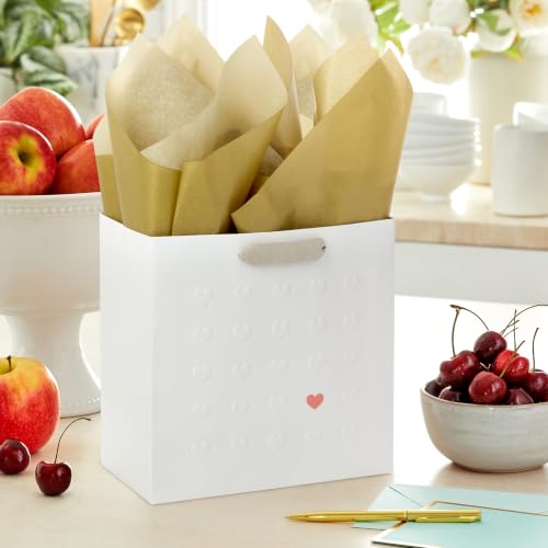 Hallmark Signature Studio 7" Medium Gift Bag with Tissue Paper (Hearts) - style: Embossed Hearts
