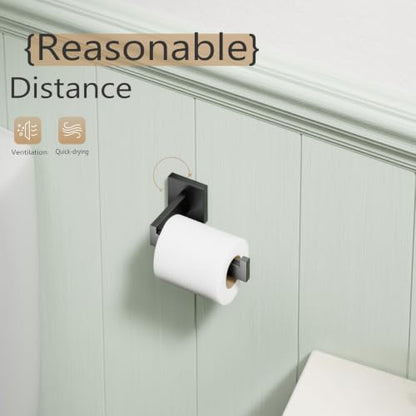 KOKOSIRI Black Toilet Paper Holders Bathroom Toilet Paper Roll Holder SUS304 Stainless Steel Contemporary Wall Mounted, Matte Black, B2003BK - color: Matte Black, size: Without Shelf(1 Pack)