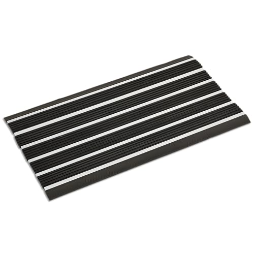 Ecomills Alumat Aluminum Doormat, 17.3" x 29.5", Black - size: 1'5" x 2'6" (Rectangular)