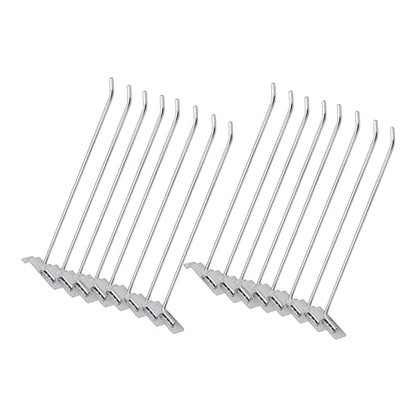 SSWBasics 12" Slatwall Hooks - Chrome - Pack of 50