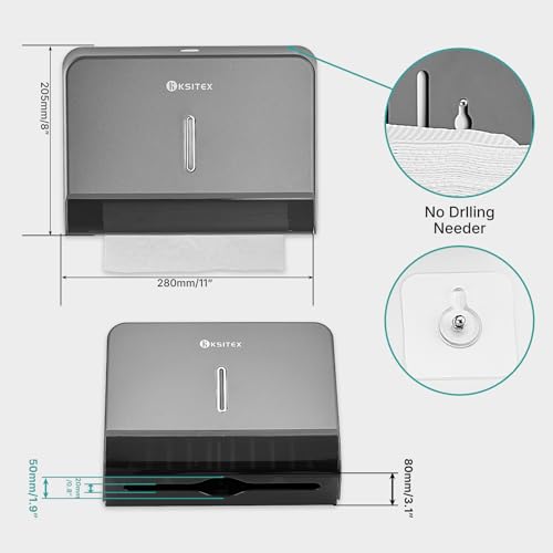 Paper Towel Dispenser Holder Wall Mount - color: Ks-5853-g