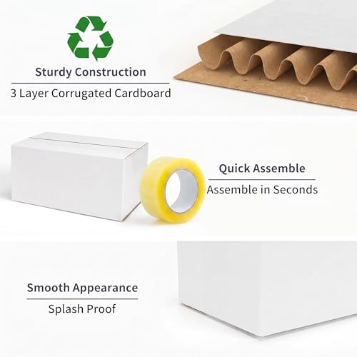 40 Pack Small Shipping Boxes 10x7x5 Inches - size: 10x7x5
