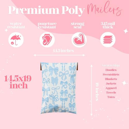 Pretty Package Store Poly Mailer Variety Pack, 36 Bags, Assorted Sizes
