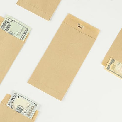 Mr. Pen- Money Envelopes for Cash Bulk, 6.5" x 3.5", 200 Pack, Kraft Paper - color: Brown, size: 200 Pack