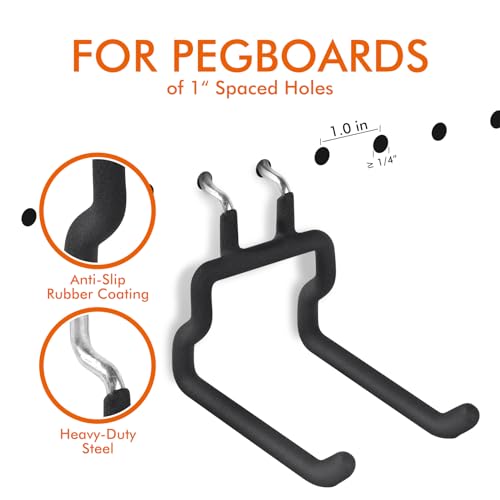 Utility Heavy Duty Pegboard Hooks, 10Pack Peg Board Accessories Tool Hanger - style: 10 Pack