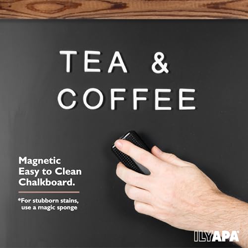 Ilyapa A Frame Sign Holder & Chalkboard Easel - Sandwich Board, 28x41 In - color: Barnwood, size: 41x28 Chalk