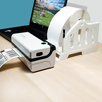 Label Holder for Rolls and Fan-Fold Labels,4x6 Stand for Thermal Label Printer-Accessory for Desktop Printer and Shipping Label Printer