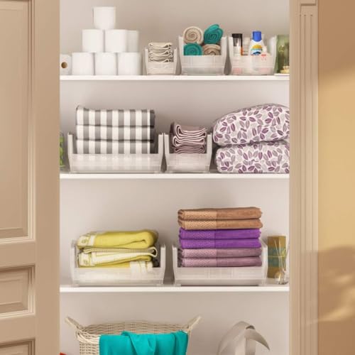 Akro-Mils 30234 AkroBins Plastic Storage Bins, 15"x5"x5", Clear, 12-Pack - color: Clear