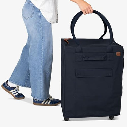 CleverMade Rolling Tote Bag With Wheels, 90L, 75 lb, Leeward Navy - color: Leeward Navy, size: 90l