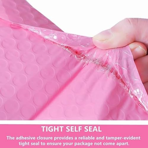 Bubble Mailers 4x6 Inch 12 Pack Small Padded Envelopes Bags (Pink) - color: Pink