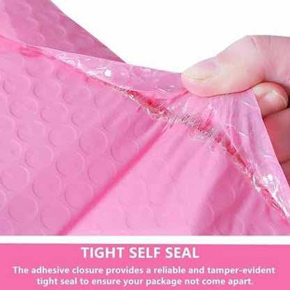 Bubble Mailers 4x6 Inch 12 Pack Small Padded Envelopes Bags (Pink) - color: Pink