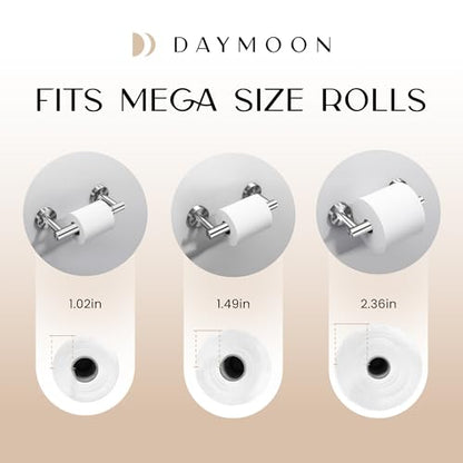 Day Moon™ - Toilet Paper Holder - Modern Roll Holder for Bathroom - 1 Pack - Wall Mount - Classic, Polished Chrome - color: Polished Chrome