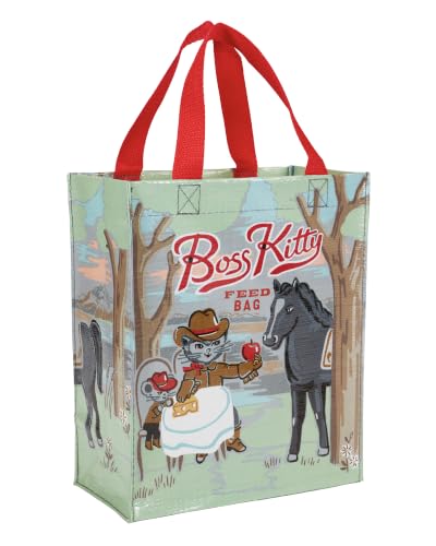 Blue Q Handy Tote Bag - Funny Reycled & Reusable Tote Bag - color: Boss Kitty