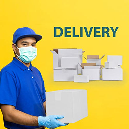 Calenzana 6x6x6 Inches Shipping Boxes Set of 40, White Corrugated Cardboard Box for Packing Mailing Small Business - size: 6x6x6, style: 40 Pack