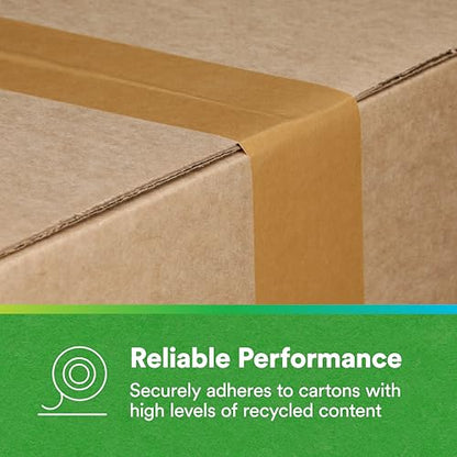 3M Scotch Performance Paper Box Sealing Tape 570, Brown, 2.8" x 547 yd - size: 2.8" x 547 yd