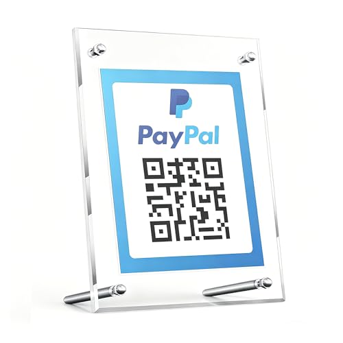 QR Code Signs,4 x 6 Inch Acrylic Menu Sign Holder with Metal Stand Office Table Clear Display Sign Stand Ad Photo Frame Holder Double-sided Menu Dispaly for Store,Office,Restaurant,Hotel,Home (4x6 inch, 1 pack) - size: 4x6 inch, 1 pack