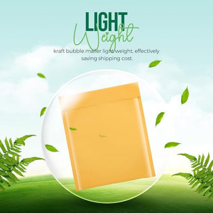 Fuxury Kraft Bubble Mailers 8.5x12 Inch 40 Pack Padded Envelopes #2 - color: Yellow, size: 8.5×12" 40PC