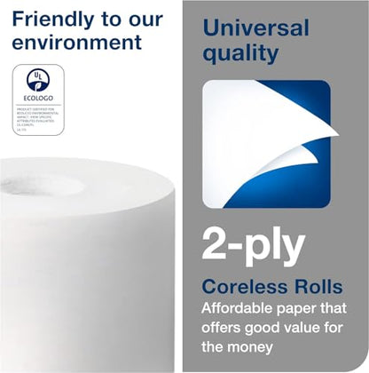 Tork Coreless High-Capacity Toilet Paper Roll T7, 36 x 1100 sheets, 472882 - size: 36 Count (Pack of 1)