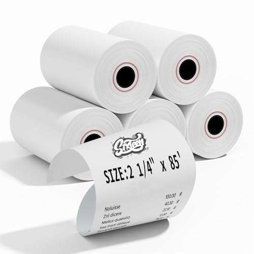2 1/4'' x 85' Thermal Paper Rolls, BPA Free Thermal Receipt, POS Cash Register Paper Receipt Rolls, Fits All Credit Card Terminal, 350 Rolls - size: 2 1/4" x 85' | 350Rolls