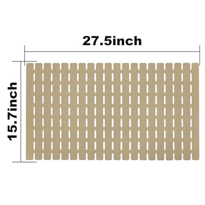 BEMISO Shower Mat Non Slip Bathtub Mat 27.5 x 15.7 Inch Bath Mat for Tub - color: Brown, size: 27.5 x 15.7 inches