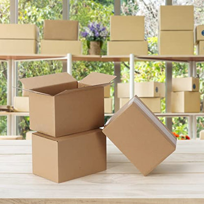CRUGLA 40 Packs 6x4x3 Shipping Boxes, Brown Mailing Boxes - size: 6x4x3 Inch
