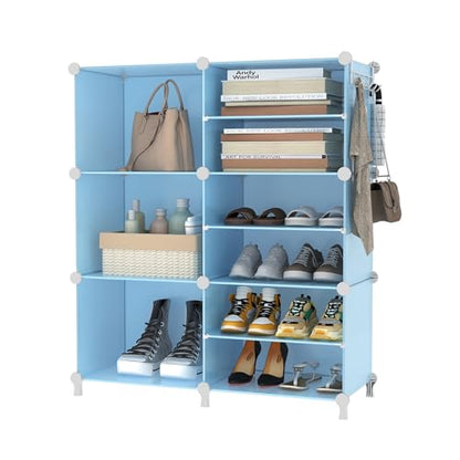 AWTATOS 6 Cube Closet Organizer Storage Shelves,Blue - color: Blue