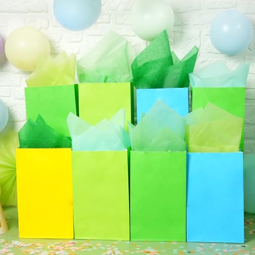 100 Sheets Green Tissue Paper Bulk for Gift Bags - 20×14 Inches - Gift Wrap Tissue Paper for Saint Patrick's Day Christmas Birthday Gift Wrapping Packaging Craft Flowers Bouquets - color: Green