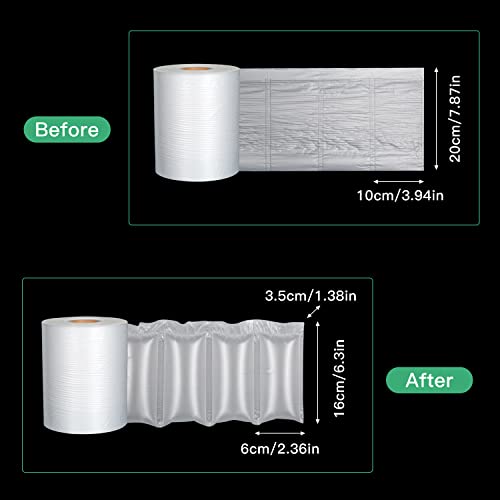 985ft Air Pillow Cushion Film Roll for Bubble Wrap,Packaging 3000pcs